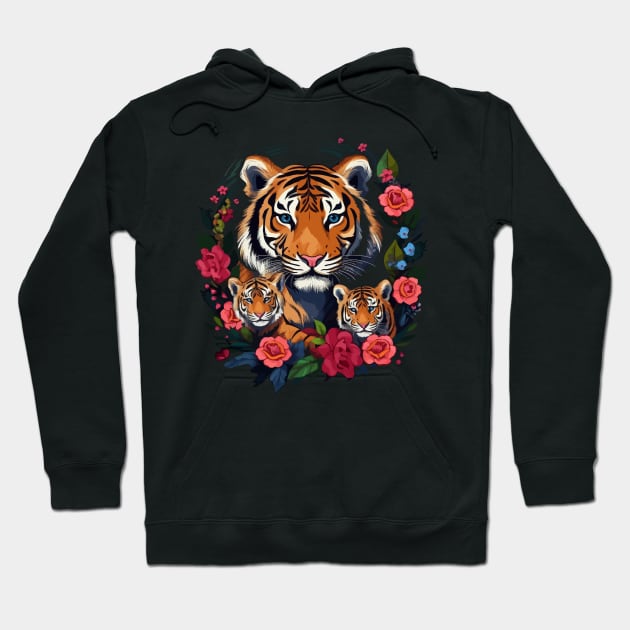 Siberian Tiger Mothers Day Hoodie by JH Mart